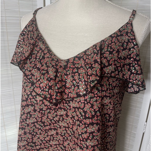 Sabina Musayev Floral Sleeveless Top Multicolor Size XS - Picture 2 of 6